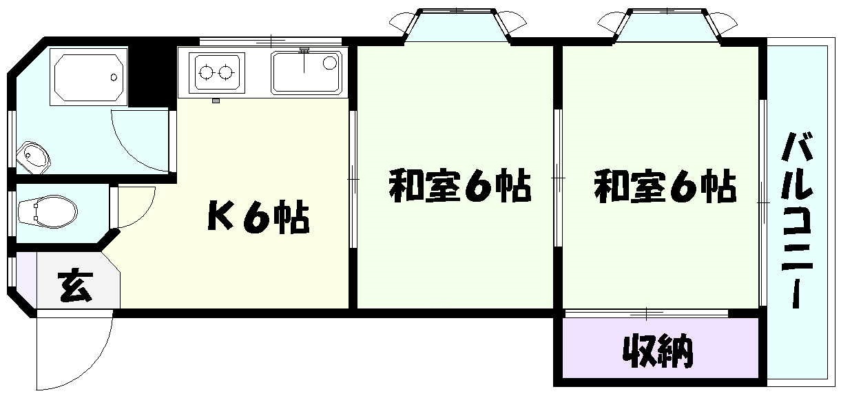 コーポラスシルバーの間取り