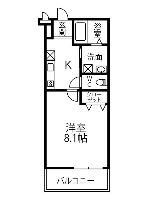 ベルドミール末広7番館の間取り