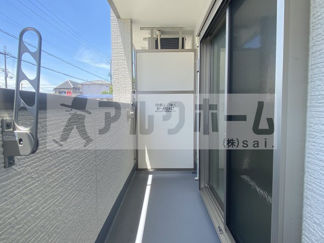 リバーサイド東久宝寺10番館のバルコニー