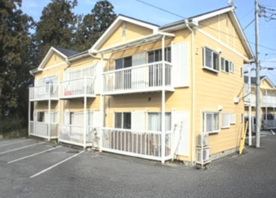 【外観】 | タテノハイツＣ | 黄色のオシャレな外観です♪