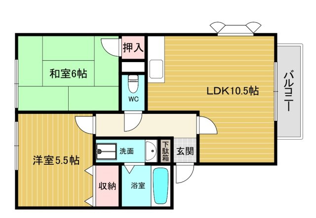 【間取り】 | アネシス愛宕山Ⅱ