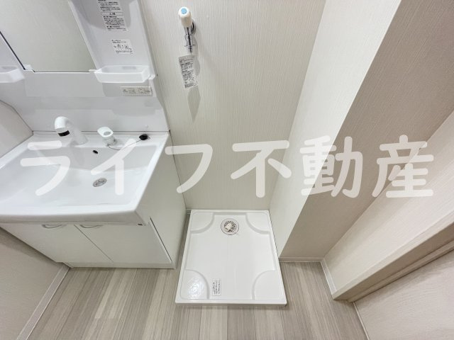 アート小若江の洗面所|忙しい朝には欠かせない洗面所です