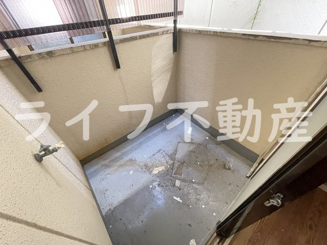 ハイツ菱屋のバルコニー|陽当たり良好なバルコニーです