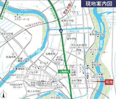 【地図】 | 三郷市鷹野第6　2号棟