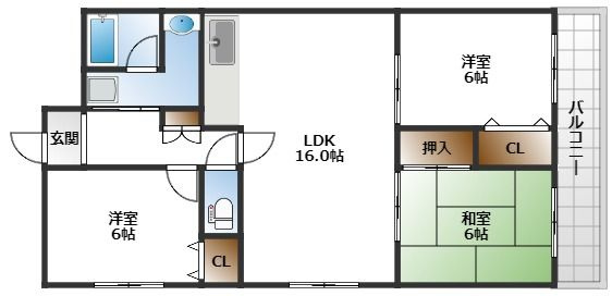 【間取り】 | ベルヴュー長興寺