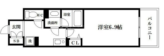 クローバー・ビュー上本町の間取り
