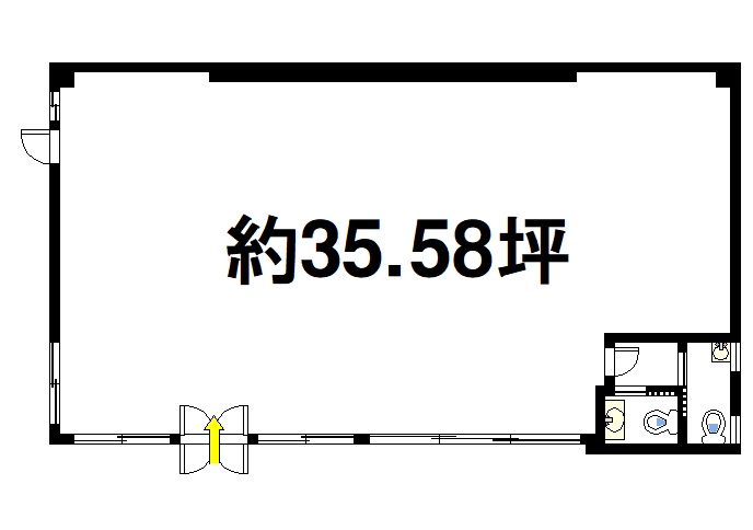 窪之庄町貸店舗の間取り
