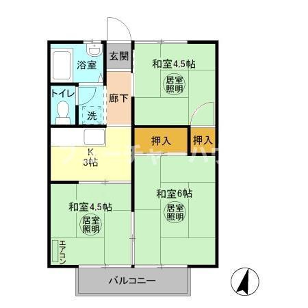 コーポ冨田　Ｉの間取り