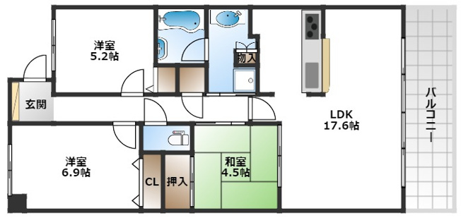 【間取り】 | ジオメゾン新千里東町一番館