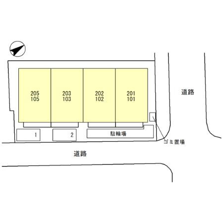 シュロス鳴尾の区画図