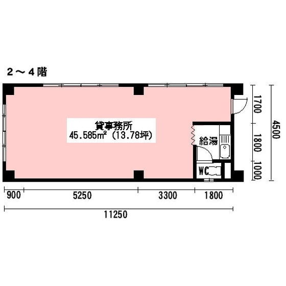 岐阜市清住町１丁目の事務所の間取り