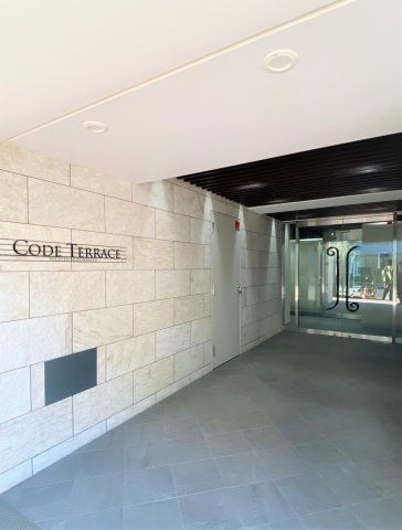 コードテラス東日本橋のロビー|落ち着いたロビーです