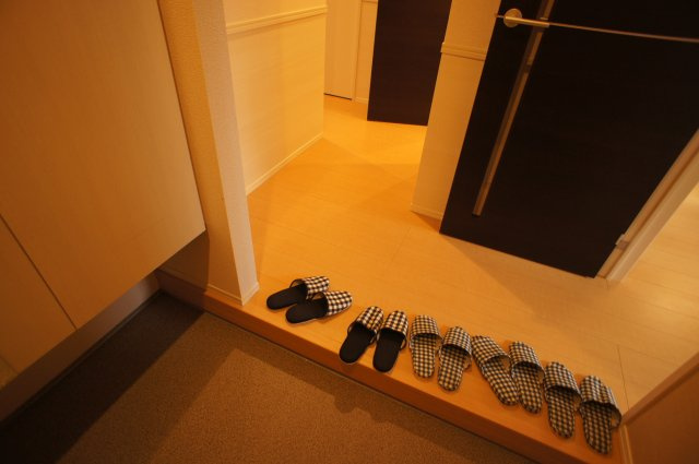 エスポワールＢ棟の玄関