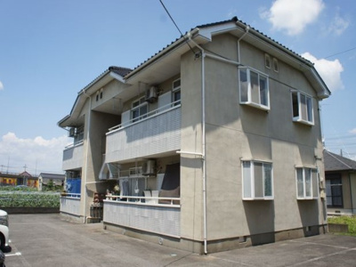 【外観】 | アップルガーデンB | 2階建のアパートです。