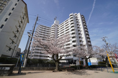 【外観】 | 【ペット可】サニーハイム舟入 | 現地（2023年3月27日9：00頃）撮影
