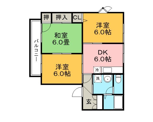 テラスコート花水木の間取り