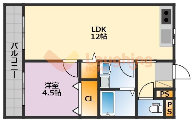 アザレアハイツ蒲池の間取り