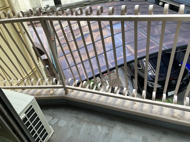 文元マンションのバルコニー