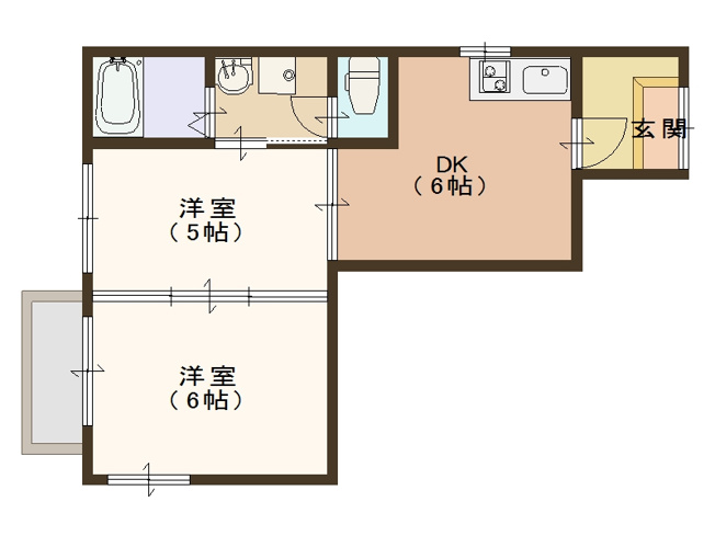【間取り】 | ルタン千本北