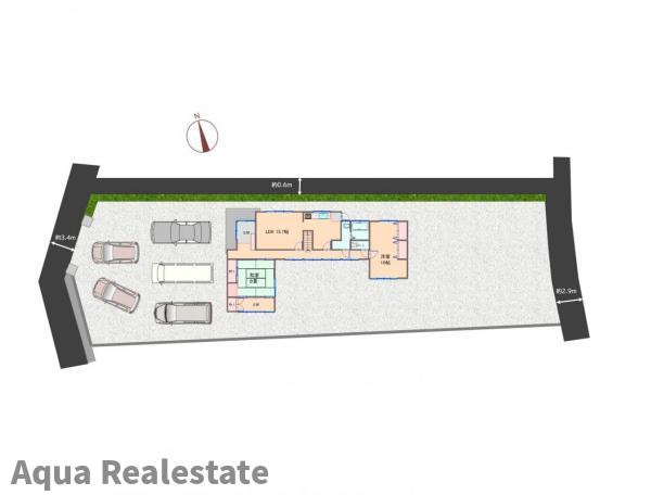 【リノベ】東かがわ市三本松戸建ての区画図