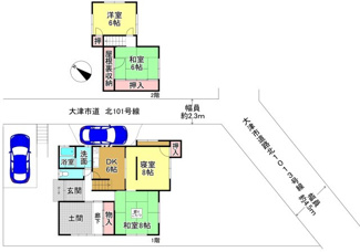 【間取り】 | 大津市真野4丁目15-43　中古戸建