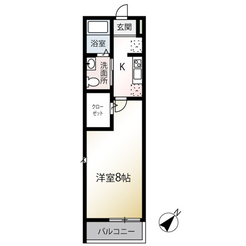 MQuarto拝島Ⅰの間取り