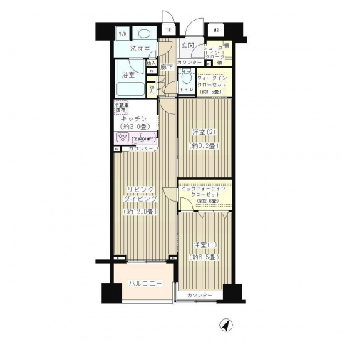 【間取り】 | ＫＤＸレジデンス日本橋水天宮（旧：レガーロ日本橋水天宮）