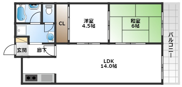 【間取り】 | アスモ岡町