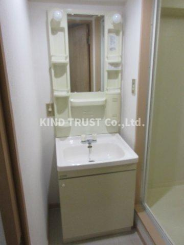 リバティハウスの洗面所|脱衣スペースもあります