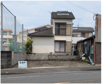 都城市上東町の売地の外観