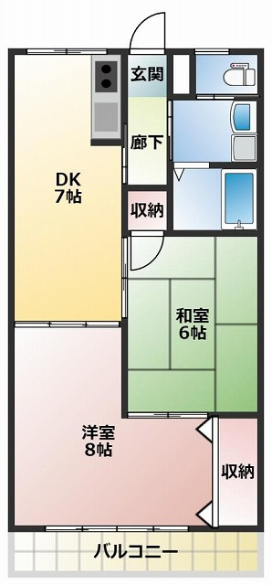 カーサNAKANOの間取り