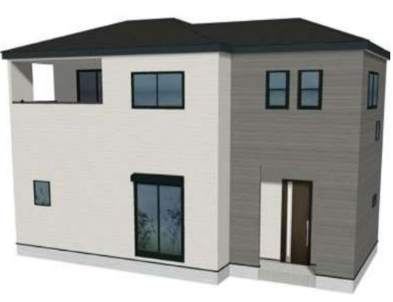 藤岡市藤岡第32（全1棟）1号棟の外観パース|外観パース