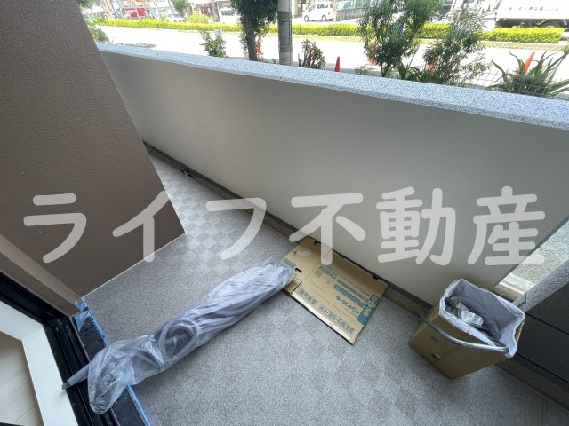 Luxe布施南Ⅱのバルコニー|お洗濯にも便利なバルコニー付き