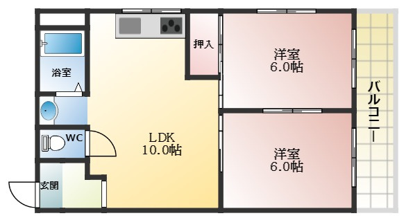 【間取り】 | ヴィラーシュ藤井寺