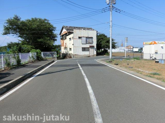実籾本郷　売地の前面道路含む現地写真|北西側9.3ｍ公道面