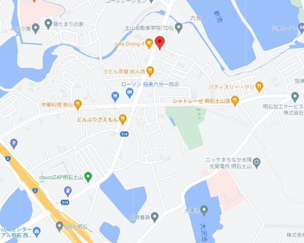 加古郡稲美町六分一　土地の地図