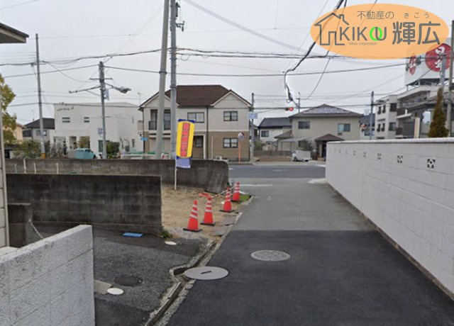 【前面道路含む現地写真】 | 加古郡稲美町六分一　土地