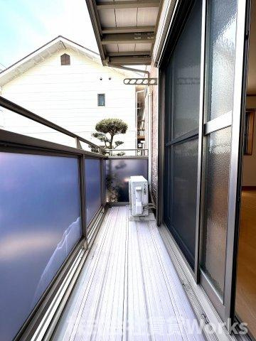 メゾン富田橋のバルコニー|陽当たり良好なバルコニーです