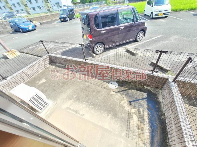 アムールLis Blanc（アムールリスブラン）のバルコニー|お庭も活用できます