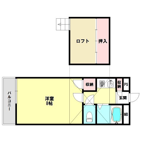 メゾン六番館の間取り