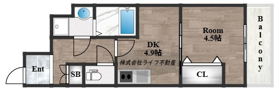 GARDENIA高井田の間取り