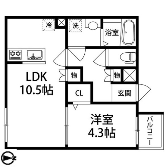 【間取り】 | ALEGURIA鳳North（アレグリア鳳ノース）