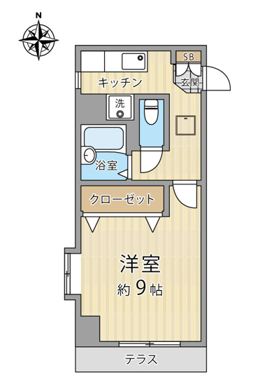 【間取り】 | サンライズコスモスⅢ