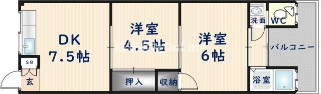 【間取り】 | 山田マンション