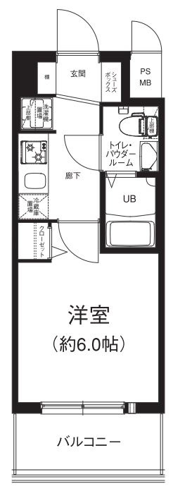 エグゼ大阪NORTHゲートの間取り