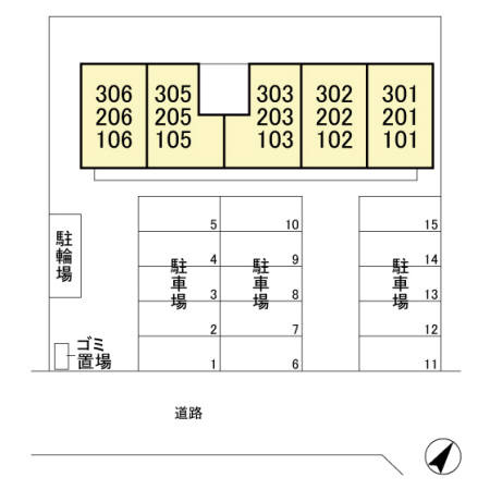 ダイヤファースト天久保の区画図