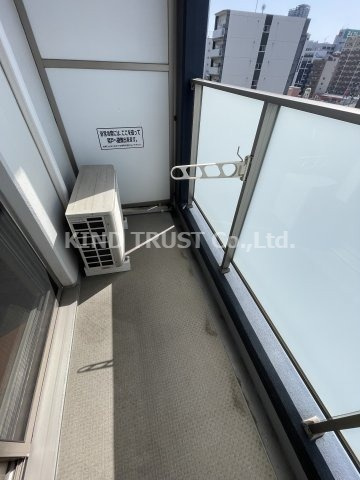 グリッドコート天神橋のバルコニー|落ち着いた時間を過ごせるバルコニーです