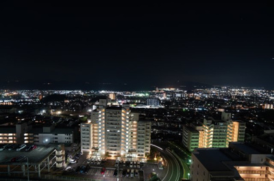 【展望】 | 【上質リノベ】井口台パークヒルズ参番館 | 現地（2023年1月19日19：10頃）撮影