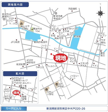 リーブルガーデン　東区中木戸第1　全2棟の地図