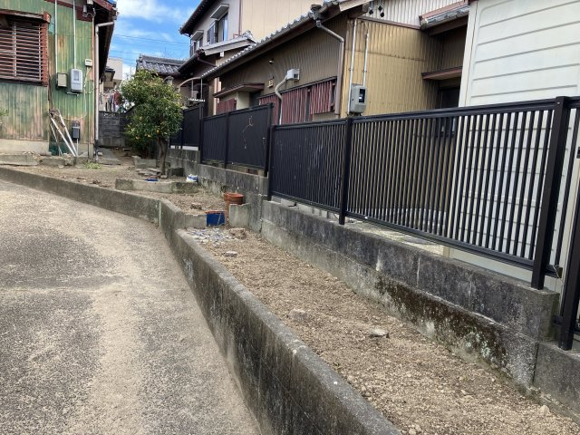 半田市美原町2丁目の展望|南側写真です。庭が広く取れます。